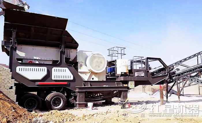 移動(dòng)式制砂機(jī)現(xiàn)場(chǎng) 移動(dòng)式制砂機(jī)現(xiàn)場(chǎng)