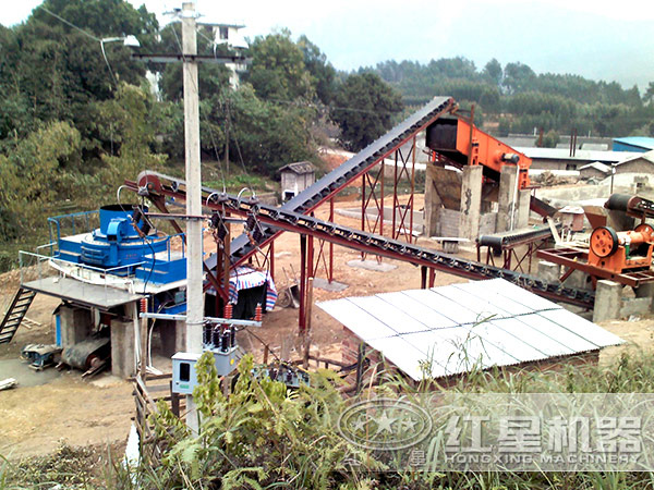 礦用制砂機(jī)生產(chǎn)線現(xiàn)場(chǎng) 礦用制砂機(jī)生產(chǎn)線現(xiàn)場(chǎng)