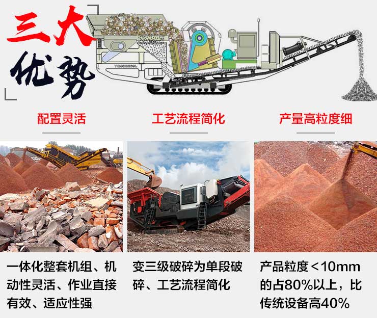 車載履帶式建筑垃圾粉碎機工作優(yōu)勢 車載履帶式建筑垃圾粉碎機工作優(yōu)勢