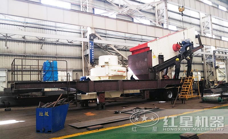 移動式制砂機生產(chǎn)車間 移動式制砂機生產(chǎn)車間