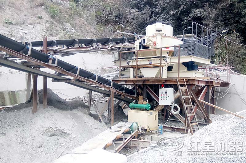 機(jī)制砂生產(chǎn)線現(xiàn)場 機(jī)制砂生產(chǎn)線現(xiàn)場
