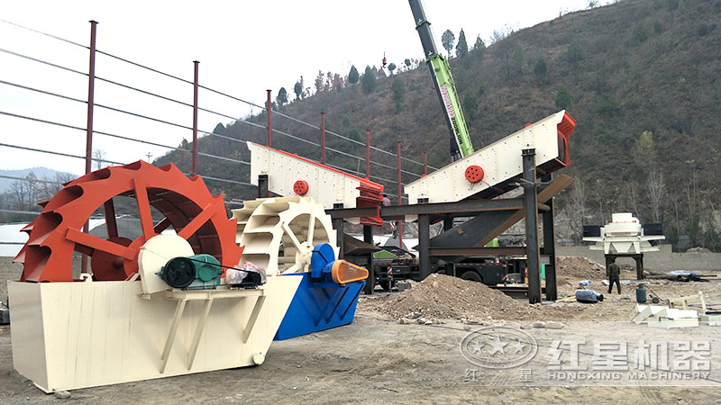 洗砂機_洗石機設備生產現場圖 洗砂機_洗石機設備生產現場圖