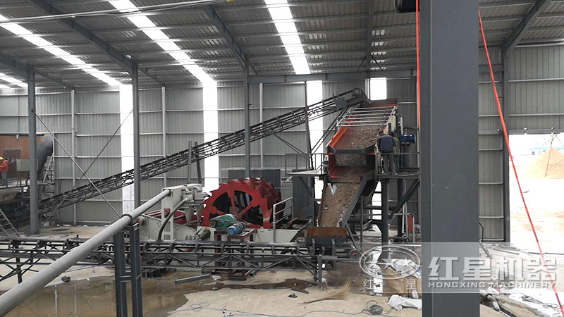 時(shí)產(chǎn)量200噸洗砂生產(chǎn)線如何配置？工藝流程有哪些