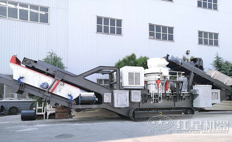 履帶圓錐破碎機(jī)，遙控移動(dòng)